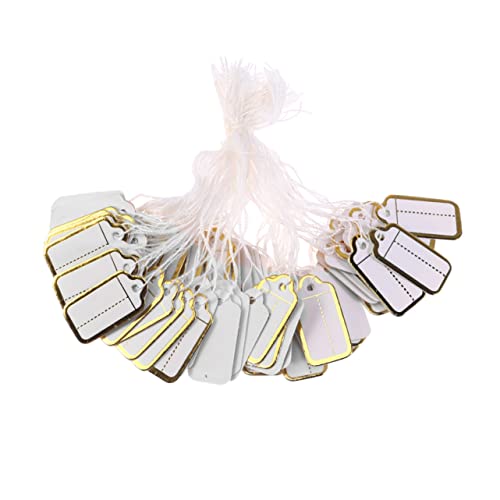 FUNOMOCYA 500Stücke Schmuck Preisschilder mit Goldenen Rändern für und Verkaufsanzeigen Langlebige Kartenpapier Etiketten für Ringe Armbänder Ohrringe Uhren FUNOMOCYA 500Stücke Schmuck Preisschilder mit Goldenen Rändern für und Verkaufsanzeigen Langlebige Kartenpapier Etiketten für Ringe Armbänder Ohrringe Uhren von FUNOMOCYA