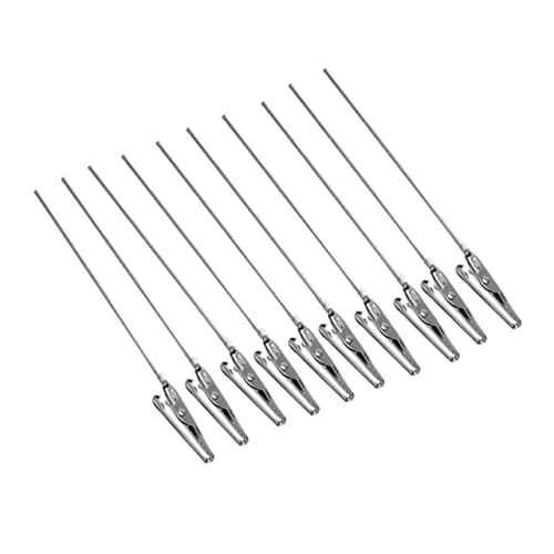 FUNOMOCYA 50Stücke Krokodilklemmen aus Metall Lange Krokodilklemmen für DIY Stabiler Clip Halter für Hochzeiten Geburtstagsfeiern von FUNOMOCYA