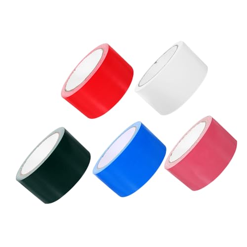 FUNOMOCYA 5Rollen Hochleistungs Klebeband Farbiges Teppichband Vielseitig Einsetzbar für Teppichreparatur Rohre Bauprojekte von FUNOMOCYA