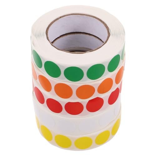 FUNOMOCYA 5Rollen Runde Punktetiketten Selbstklebende Bunte Etiketten für DIY Büroorganisation und Inventarverwaltung Starke Haftung Einfach zu Beschriften Ästhetisches Design FUNOMOCYA 5Rollen Runde Punktetiketten Selbstklebende Bunte Etiketten für DIY Büroorganisation und Inventarverwaltung Starke Haftung Einfach zu Beschriften Ästhetisches Design von FUNOMOCYA