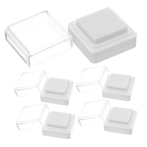 FUNOMOCYA 5Stücke DIY Stempelkissen Leere Fingerabdruck Tintenpolster für Kreative Bastelprojekte für Scrapbooking und Langlebig und Vielseitig Einsetzbar von FUNOMOCYA