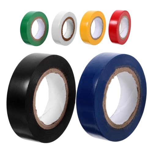 FUNOMOCYA 6 Rollen Klebeband für elektrische Geräte elektroinstallation elektrotechnik Isolierband für Kabel Elektroisolierband Elektroschutzband elektrisches Band Kabelbahn Möbelband PVC von FUNOMOCYA