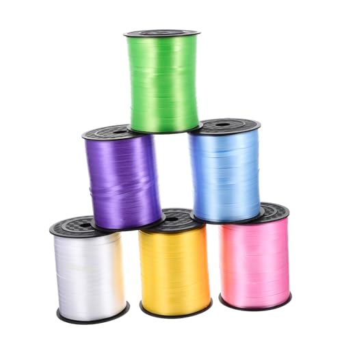 FUNOMOCYA 6 Rollen Mehrfarbiges Curling Band Yards Luftballon Dekoband Partydeko Geschenkband für DIY Raum und Bühnenfeier Langlebiges und Vielseitiges Bindeband FUNOMOCYA 6 Rollen Mehrfarbiges Curling Band Yards Luftballon Dekoband Partydeko Geschenkband für DIY Raum und Bühnenfeier Langlebiges und Vielseitiges Bindeband von FUNOMOCYA