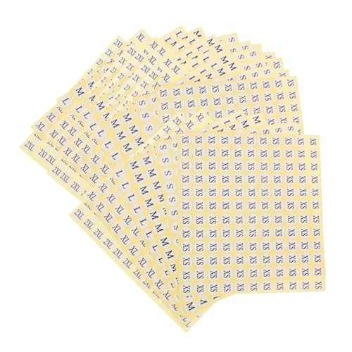 FUNOMOCYA 6 Sätze Runde Selbstklebende Kleidergrößen Aufkleber mit Xs bis Xxl Größenetiketten für Kleidung Einfach Abziehbar Klar Bedruckt Vielseitig Verwendbar für Textilien und FUNOMOCYA 6 Sätze Runde Selbstklebende Kleidergrößen Aufkleber mit Xs bis Xxl Größenetiketten für Kleidung Einfach Abziehbar Klar Bedruckt Vielseitig Verwendbar für Textilien und von FUNOMOCYA