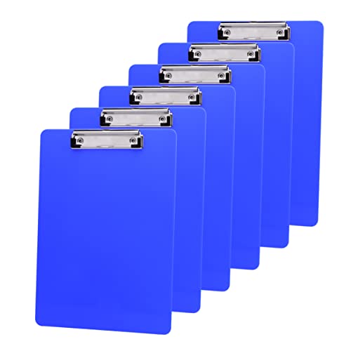 FUNOMOCYA 6 Stück Clipboard aus Teiliges Leicht und Stabil für Dokumente Notizen und Memo Papiere mit Zentimetern für Einfaches Messen von FUNOMOCYA