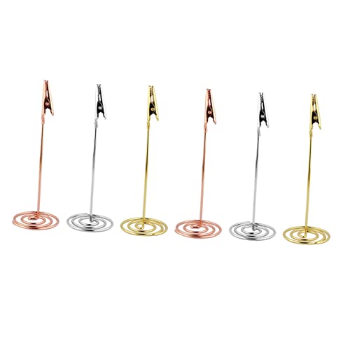 FUNOMOCYA 6 Stück Desktop Notizhalter Dreifarbige Krokodilklemmen in Gold Roségold Silber Stabile Karten und Fotoclips für Büro Hochzeit Party Tischkartenhalter und Memo Clips FUNOMOCYA 6 Stück Desktop Notizhalter Dreifarbige Krokodilklemmen in Gold Roségold Silber Stabile Karten und Fotoclips für Büro Hochzeit Party Tischkartenhalter und Memo Clips von FUNOMOCYA