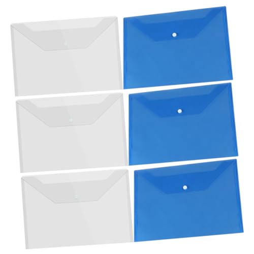 FUNOMOCYA 6 Stück Dokumentenmappe Transparente Aktenordner mit Druckknopfverschluss für Büro und Zuhause Praktische Organizer für Dokumente Karten und Materialien FUNOMOCYA 6 Stück Dokumentenmappe Transparente Aktenordner mit Druckknopfverschluss für Büro und Zuhause Praktische Organizer für Dokumente Karten und Materialien von FUNOMOCYA