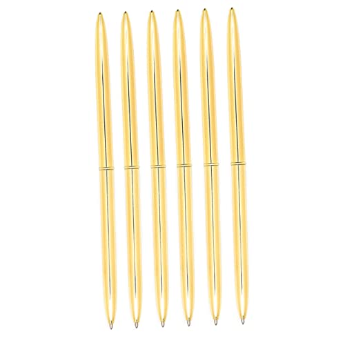 FUNOMOCYA 6 Stück Gold Dual Head Metall Kugelschreiber mit Drehfunktion Leichter Langlebiger Schreibstift mit Blauer für Schule Büro und Alltag FUNOMOCYA 6 Stück Gold Dual Head Metall Kugelschreiber mit Drehfunktion Leichter Langlebiger Schreibstift mit Blauer für Schule Büro und Alltag von FUNOMOCYA