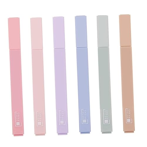 FUNOMOCYA 6 Stück Großvolumige Soft Tip Textmarker Farbige Marker mit Komfortablem Griff Abziehbare Kappen Sanftes Schreiben Vielseitig für Büro Schule und Kunst Langlebig FUNOMOCYA 6 Stück Großvolumige Soft Tip Textmarker Farbige Marker mit Komfortablem Griff Abziehbare Kappen Sanftes Schreiben Vielseitig für Büro Schule und Kunst Langlebig von FUNOMOCYA
