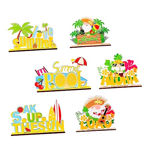 FUNOMOCYA 6 Stück Hawaiian Wood Ornament Teiliges Deko für Zuhause Hawaii Party Dekoration und Geschenkidee für Freunde Kreative Holzfiguren für Festliche Anlässe und Persönliche Sammlungen FUNOMOCYA 6 Stück Hawaiian Wood Ornament Teiliges Deko für Zuhause Hawaii Party Dekoration und Geschenkidee für Freunde Kreative Holzfiguren für Festliche Anlässe und Persönliche Sammlungen von FUNOMOCYA