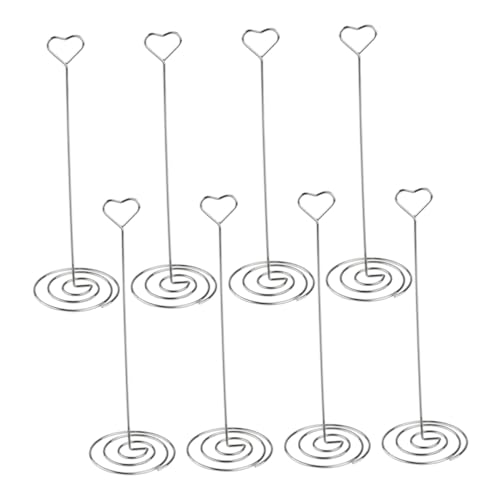 FUNOMOCYA 6 Stück Herzförmige Memo Clips Robuste Foto und Kartenhalter für Hochzeiten Partys Tischdekoration für Notizen Namen und Menüs von FUNOMOCYA