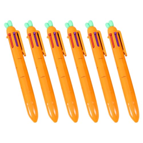 FUNOMOCYA 6 Stück Kawaii Karotten Kugelschreiber Mehrfarbige Druckstifte für Schule Büro und Zuhause Kreative Schreibwaren für Studenten und Teenager Farben Leicht und Langlebig FUNOMOCYA 6 Stück Kawaii Karotten Kugelschreiber Mehrfarbige Druckstifte für Schule Büro und Zuhause Kreative Schreibwaren für Studenten und Teenager Farben Leicht und Langlebig von FUNOMOCYA