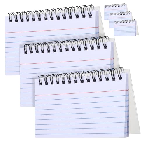 FUNOMOCYA 6 Stück Kleines liniertes Notizbuch mit abtrennbaren Blättern transparente Hülle kompakte Lernkarten für Schule und Büro praktische Schreibwaren für Schüler und Notizen FUNOMOCYA 6 Stück Kleines liniertes Notizbuch mit abtrennbaren Blättern transparente Hülle kompakte Lernkarten für Schule und Büro praktische Schreibwaren für Schüler und Notizen von FUNOMOCYA
