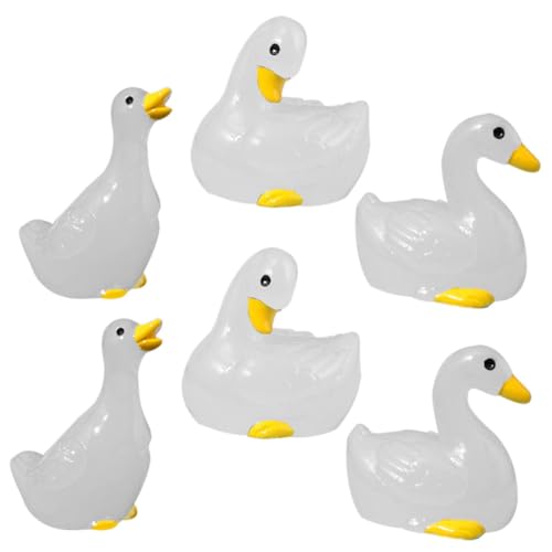 FUNOMOCYA 6 Stück Leuchtende Mini Enten Resin Figuren Nachtlicht Garten Deko Niedliche Mikro landschaftsdekor Schwimmtiere für Mooslandschaft Tischdekoration FUNOMOCYA 6 Stück Leuchtende Mini Enten Resin Figuren Nachtlicht Garten Deko Niedliche Mikro landschaftsdekor Schwimmtiere für Mooslandschaft Tischdekoration von FUNOMOCYA