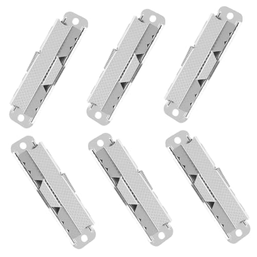 FUNOMOCYA 6 Stück Metall Klemmbretter Clips für Dokumente Wiederverwendbare Büroklammern Praktische Halterungen für Rechnungen und Menüs für Schule und Büro von FUNOMOCYA