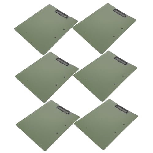 FUNOMOCYA 6 Stück Multifunktionales Klemmbrett mit Doppelclip Drehbar Horizontale Schreibposition Stabile Kunststoffmappe für Dokumente Büro Pflege und Meetings Grün FUNOMOCYA 6 Stück Multifunktionales Klemmbrett mit Doppelclip Drehbar Horizontale Schreibposition Stabile Kunststoffmappe für Dokumente Büro Pflege und Meetings Grün von FUNOMOCYA