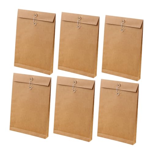 FUNOMOCYA Große Kapazität 6 Stück A4 Aktentasche Papier Organizer Dokumententasche für Büro Schule Geschäftsreisen von FUNOMOCYA