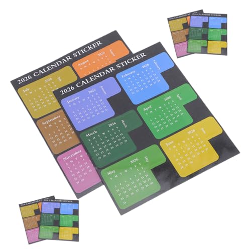 FUNOMOCYA 6 Stück Selbstklebende Kalenderaufkleber Bunte Monatsregister für Planer Notizblock Scrapbook Vielseitige Organisations-tabs für Terminplanung und Budget FUNOMOCYA 6 Stück Selbstklebende Kalenderaufkleber Bunte Monatsregister für Planer Notizblock Scrapbook Vielseitige Organisations-tabs für Terminplanung und Budget von FUNOMOCYA