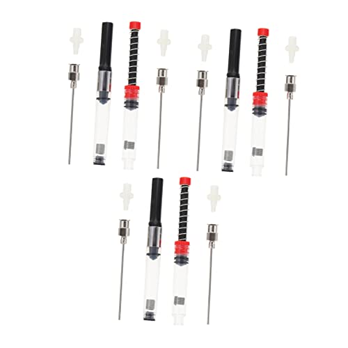 FUNOMOCYA 6 Stück Teiliges Füllfederhalter Tintenabsorption Werkzeug Langlebiger Stift Ergonomisch Passend für Europäische Füller Rot und Silber Schwarz Praktische Nachfüllhilfe FUNOMOCYA 6 Stück Teiliges Füllfederhalter Tintenabsorption Werkzeug Langlebiger Stift Ergonomisch Passend für Europäische Füller Rot und Silber Schwarz Praktische Nachfüllhilfe von FUNOMOCYA