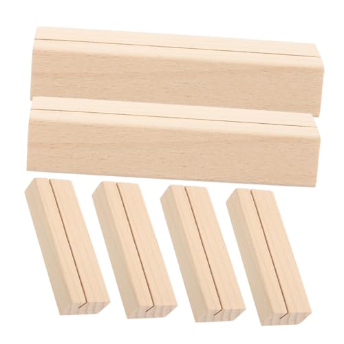 FUNOMOCYA 6 Stück Teiliges Holz Kartenhalter aus Buchenholz mit Schmalem Schlitz Stabiles Design für Visitenkarten Tischkarten und Fotos für Hochzeiten Partys und Dekoration im Wohnbereich FUNOMOCYA 6 Stück Teiliges Holz Kartenhalter aus Buchenholz mit Schmalem Schlitz Stabiles Design für Visitenkarten Tischkarten und Fotos für Hochzeiten Partys und Dekoration im Wohnbereich von FUNOMOCYA