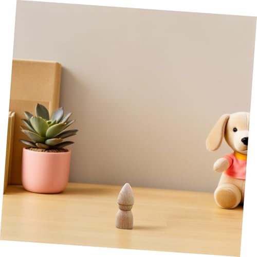 FUNOMOCYA 6 Stück Teiliges Holzpuppen bastelset zum Bemalen Stabile DIY Holzfiguren ohne Splitter Kindgerechte Dekoration für Zuhause Flexibles Malspielzeug für Kreative Mädchen Ab Jahren von FUNOMOCYA