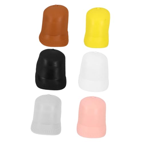 FUNOMOCYA 6 Stück Teiliges Mini Duckbillmützen aus Robustem Kunststoff Kleine Puppenhüte für Puppen Leichtes Zubehör zum Basteln Dekorieren und Kreativen Spiel FUNOMOCYA 6 Stück Teiliges Mini Duckbillmützen aus Robustem Kunststoff Kleine Puppenhüte für Puppen Leichtes Zubehör zum Basteln Dekorieren und Kreativen Spiel von FUNOMOCYA
