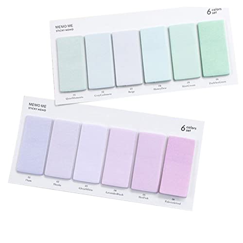 FUNOMOCYA 6 Stück Teiliges Mini Planungs Memo Sticker Praktische Haftnotizen für Büro Schule und Zuhause Gelbe Weiß Grün Wasserblau Rot Dünn Rot Sechs Gemischt von FUNOMOCYA