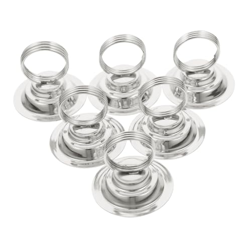 FUNOMOCYA 6 Stück Teiliges Tischkartenhalter aus Metall mit Staffelei Stil Platzsparend und Vielseitig für Hochzeit Restaurant und Bankett Eleganter Nickelfarbener Kartenhalter für Menüs und FUNOMOCYA 6 Stück Teiliges Tischkartenhalter aus Metall mit Staffelei Stil Platzsparend und Vielseitig für Hochzeit Restaurant und Bankett Eleganter Nickelfarbener Kartenhalter für Menüs und von FUNOMOCYA