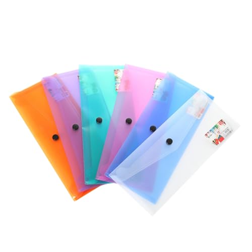 FUNOMOCYA 6 Stück Teiliges Transparente Dokumentenmappen aus Langlebigem Kunststoff mit Druckknopf Aufbewahrungstaschen für Wichtige Unterlagen Praktischer Organizer für FUNOMOCYA 6 Stück Teiliges Transparente Dokumentenmappen aus Langlebigem Kunststoff mit Druckknopf Aufbewahrungstaschen für Wichtige Unterlagen Praktischer Organizer für von FUNOMOCYA