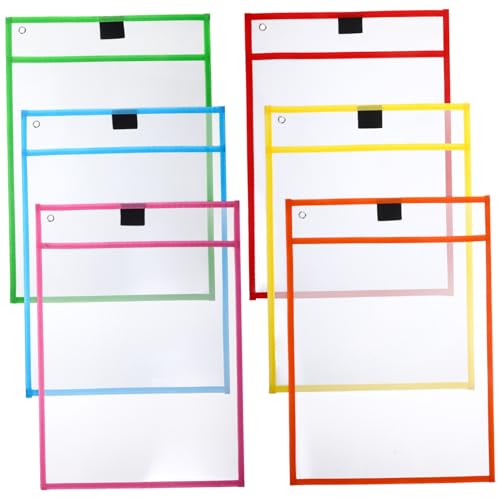FUNOMOCYA 6 Stück Teiliges Transparente Säurefreie Dokumententaschen aus Klarem Material Wiederbeschreibbare Schutzfolien für Lose für Büro Schule und Heimgebrauch Zufällige Zufällige Farbe FUNOMOCYA 6 Stück Teiliges Transparente Säurefreie Dokumententaschen aus Klarem Material Wiederbeschreibbare Schutzfolien für Lose für Büro Schule und Heimgebrauch Zufällige Zufällige Farbe von FUNOMOCYA