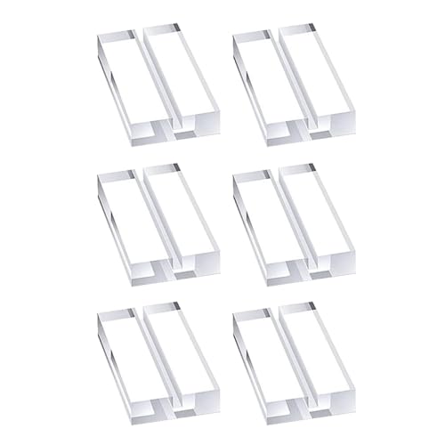 FUNOMOCYA 6 Stück Transparente Tischkartenhalter Multifunktionale Acrylständer für Hochzeiten Partys und Veranstaltungen Stabiler Kartenständer mit Flachem Boden für Schreibtisch FUNOMOCYA 6 Stück Transparente Tischkartenhalter Multifunktionale Acrylständer für Hochzeiten Partys und Veranstaltungen Stabiler Kartenständer mit Flachem Boden für Schreibtisch von FUNOMOCYA