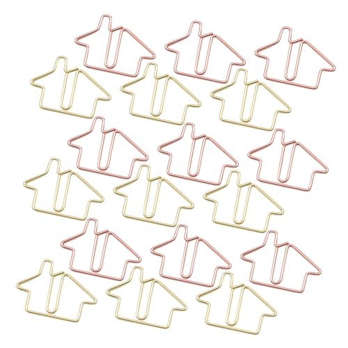 FUNOMOCYA 60 Stück Büroklammer Wiederverwendbare Dateiclips Papierclips Süßer Aussehen Papierkram Organisieren Clips Papierklammern Süße Kleine Papierklammern Home-clip Metall von FUNOMOCYA