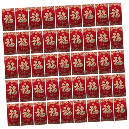 FUNOMOCYA 60 Stück Jahr Des Pferdes Rote Umschläge mit Fu-zeichen Individuell Verpackt Langlebiges Material Traditionell Chinesisch Lunar Year Packet für Frühlingsfest und Geldgeschenk FUNOMOCYA 60 Stück Jahr Des Pferdes Rote Umschläge mit Fu-zeichen Individuell Verpackt Langlebiges Material Traditionell Chinesisch Lunar Year Packet für Frühlingsfest und Geldgeschenk von FUNOMOCYA