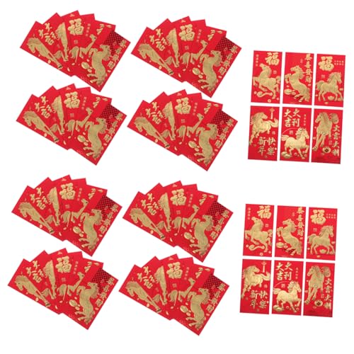FUNOMOCYA 60 Stück Rote Chinesische Umschläge Langlebige See Umschläge mit Pferdemotiv Traditionelle Glücksgeldumschläge für Frühlingsfest Hochzeit Geburtstag Glatte Stabile Oberfläche FUNOMOCYA 60 Stück Rote Chinesische Umschläge Langlebige See Umschläge mit Pferdemotiv Traditionelle Glücksgeldumschläge für Frühlingsfest Hochzeit Geburtstag Glatte Stabile Oberfläche von FUNOMOCYA