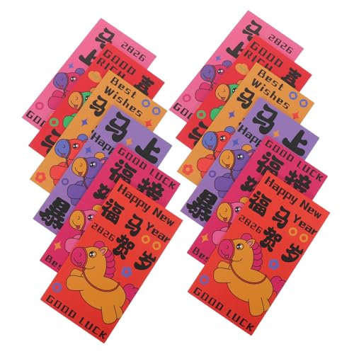FUNOMOCYA 60 Stück Rote Hongbao Umschläge Pferdejahr Design Beschichtetes Papier Kreative Chinesische Neujahrsumschläge für Familienfeiern und Firmenfeste Traditionell Festlich FUNOMOCYA 60 Stück Rote Hongbao Umschläge Pferdejahr Design Beschichtetes Papier Kreative Chinesische Neujahrsumschläge für Familienfeiern und Firmenfeste Traditionell Festlich von FUNOMOCYA