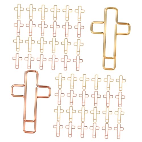 FUNOMOCYA 60 Stück Teiliges Kreuz Metall Büroklammer Niedliche Lesezeichen Clips in Gold und Roségold Kompakte Papierklemmen für Bibel Tagebuch Studium Büro Schule und Zuhause Praktisches FUNOMOCYA 60 Stück Teiliges Kreuz Metall Büroklammer Niedliche Lesezeichen Clips in Gold und Roségold Kompakte Papierklemmen für Bibel Tagebuch Studium Büro Schule und Zuhause Praktisches von FUNOMOCYA