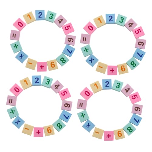 FUNOMOCYA 60 Stück Teiliges Radiergummis Zahlenpuzzle Lernspiel für Schule Zuhause Tragbar Kreatives Mathe Lernspiel Belohnung für Schüler Partyfüller von FUNOMOCYA