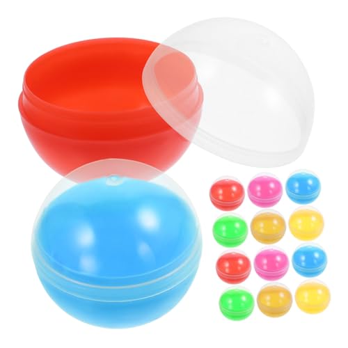FUNOMOCYA 60 Stück Transparente Wiederbefüllbare Kunststoffkugeln für Verkaufsautomaten Runde Spielzeugkapseln Bunte Überraschungsbälle für Partygeschenke und Klassenraumpreise FUNOMOCYA 60 Stück Transparente Wiederbefüllbare Kunststoffkugeln für Verkaufsautomaten Runde Spielzeugkapseln Bunte Überraschungsbälle für Partygeschenke und Klassenraumpreise von FUNOMOCYA