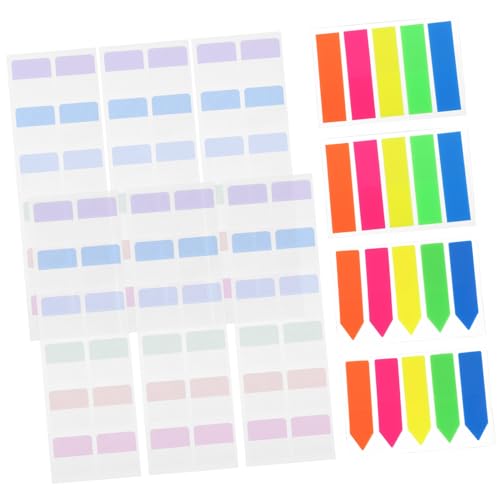 FUNOMOCYA 640Stücke Selbstklebende Lesebuch Tabs Seitenmarker Pastellfarben für Schule und Büro Notizen und Markierungen von FUNOMOCYA