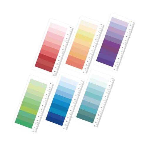 FUNOMOCYA 6Sätze Klebezettel Selbstklebende Klebefahnen für Haushalt Multifunktions Seitenmarker mit Blättern pro Praktische Indexmarker für Notizen und Dokumente von FUNOMOCYA
