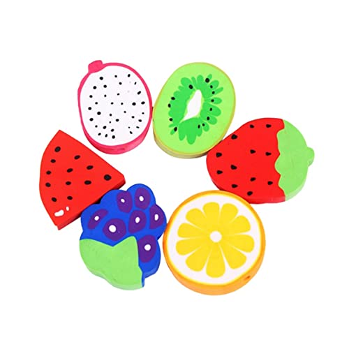 FUNOMOCYA 6Stücke Kreativer Radiergummi Obstform Schulzubehör Für Zeichnungen Und Notizen FUNOMOCYA 6Stücke Kreativer Radiergummi Obstform Schulzubehör Für Zeichnungen Und Notizen von FUNOMOCYA