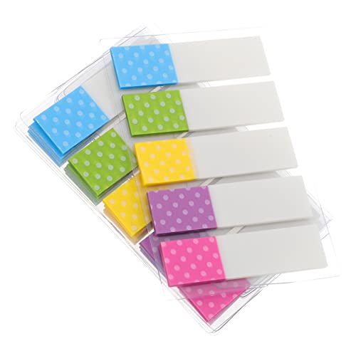 FUNOMOCYA 6er-packungen Fluoreszierendes Transparentes Etikett Transparente Pads Registerkarten Zum Kommentieren Klebestreifen Farbige Etiketten Für Seitenmarkierungen Klebrig Das Haustier von FUNOMOCYA