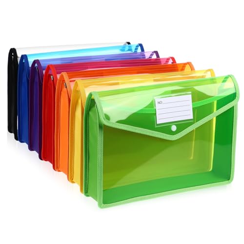 FUNOMOCYA 7 Stück Plastiktüte Mit Knopfschnalle Transparente Knopftasche Transparente Aktenordner Aktenumschläge Knopf Aktentasche Aktenordner FUNOMOCYA 7 Stück Plastiktüte Mit Knopfschnalle Transparente Knopftasche Transparente Aktenordner Aktenumschläge Knopf Aktentasche Aktenordner von FUNOMOCYA