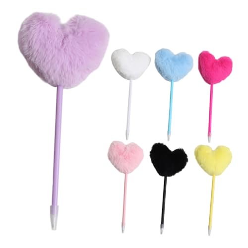 FUNOMOCYA 7 Stück Teiliges Fluffy Ball Kugelschreiber mit Pompom Dekorative Schreibstifte für Erwachsene für Bastelarbeiten Notizen und Kreative Projekte FUNOMOCYA 7 Stück Teiliges Fluffy Ball Kugelschreiber mit Pompom Dekorative Schreibstifte für Erwachsene für Bastelarbeiten Notizen und Kreative Projekte von FUNOMOCYA