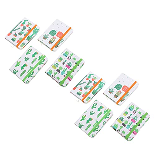 FUNOMOCYA 8 Stück Cactus Design Notizbücher für Studenten Portable Notizblöcke mit Glattem für Kreative Notizen und Planungen von FUNOMOCYA