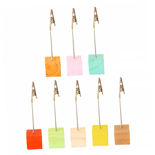FUNOMOCYA 8 Stück Nachrichtenordner -Memo-Fotohalter Inhaber Weihnachts-Memo-Clips Gruß schreintischorganizer büroartikel Beachten Sie den Halter Ordner Notizen Protokoll Colorful von FUNOMOCYA