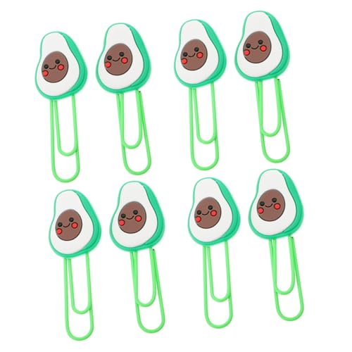FUNOMOCYA 8 Stück Niedliche Avocado Papierklammern Kreative Büroklammern für Dokumente Memos und Fotos für Schule und Büro Langlebig und Leicht zu Handhaben FUNOMOCYA 8 Stück Niedliche Avocado Papierklammern Kreative Büroklammern für Dokumente Memos und Fotos für Schule und Büro Langlebig und Leicht zu Handhaben von FUNOMOCYA
