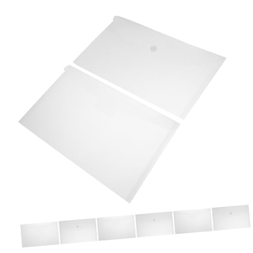 FUNOMOCYA 8 Stück Ordner Briefumschläge Kunststoffregal Bürobedarf Aufbewahrungstaschen Für Dokumente Quittungs-organizer-tasche Aktentasche Taschen Mit Knopfleiste Pp Transparent FUNOMOCYA 8 Stück Ordner Briefumschläge Kunststoffregal Bürobedarf Aufbewahrungstaschen Für Dokumente Quittungs-organizer-tasche Aktentasche Taschen Mit Knopfleiste Pp Transparent von FUNOMOCYA