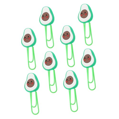 FUNOMOCYA 8 Stück Teiliges Kleine Büroklammern in Fruchtiger Avocado form Bunte Dokumentenklammern aus Resin Kreative Praktische Paper Clips für Büro Schule und Zuhause FUNOMOCYA 8 Stück Teiliges Kleine Büroklammern in Fruchtiger Avocado form Bunte Dokumentenklammern aus Resin Kreative Praktische Paper Clips für Büro Schule und Zuhause von FUNOMOCYA