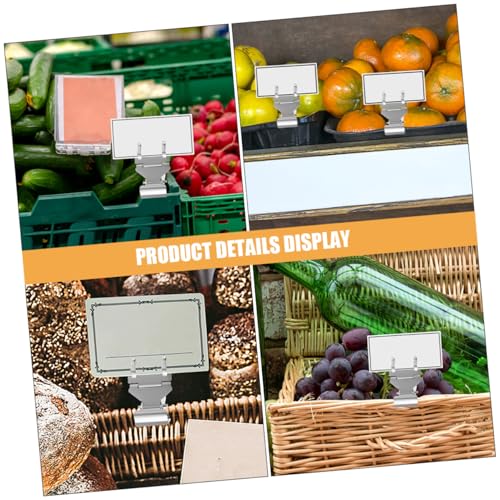FUNOMOCYA 8 Stück Teiliges Metall Preisschild Klemmen Langlebige Rostfreie Werbeclip Halter für Preiskarten Professionell für Laden Büro Supermarkt Platzsparend und Vielseitig Einsetzbar FUNOMOCYA 8 Stück Teiliges Metall Preisschild Klemmen Langlebige Rostfreie Werbeclip Halter für Preiskarten Professionell für Laden Büro Supermarkt Platzsparend und Vielseitig Einsetzbar von FUNOMOCYA